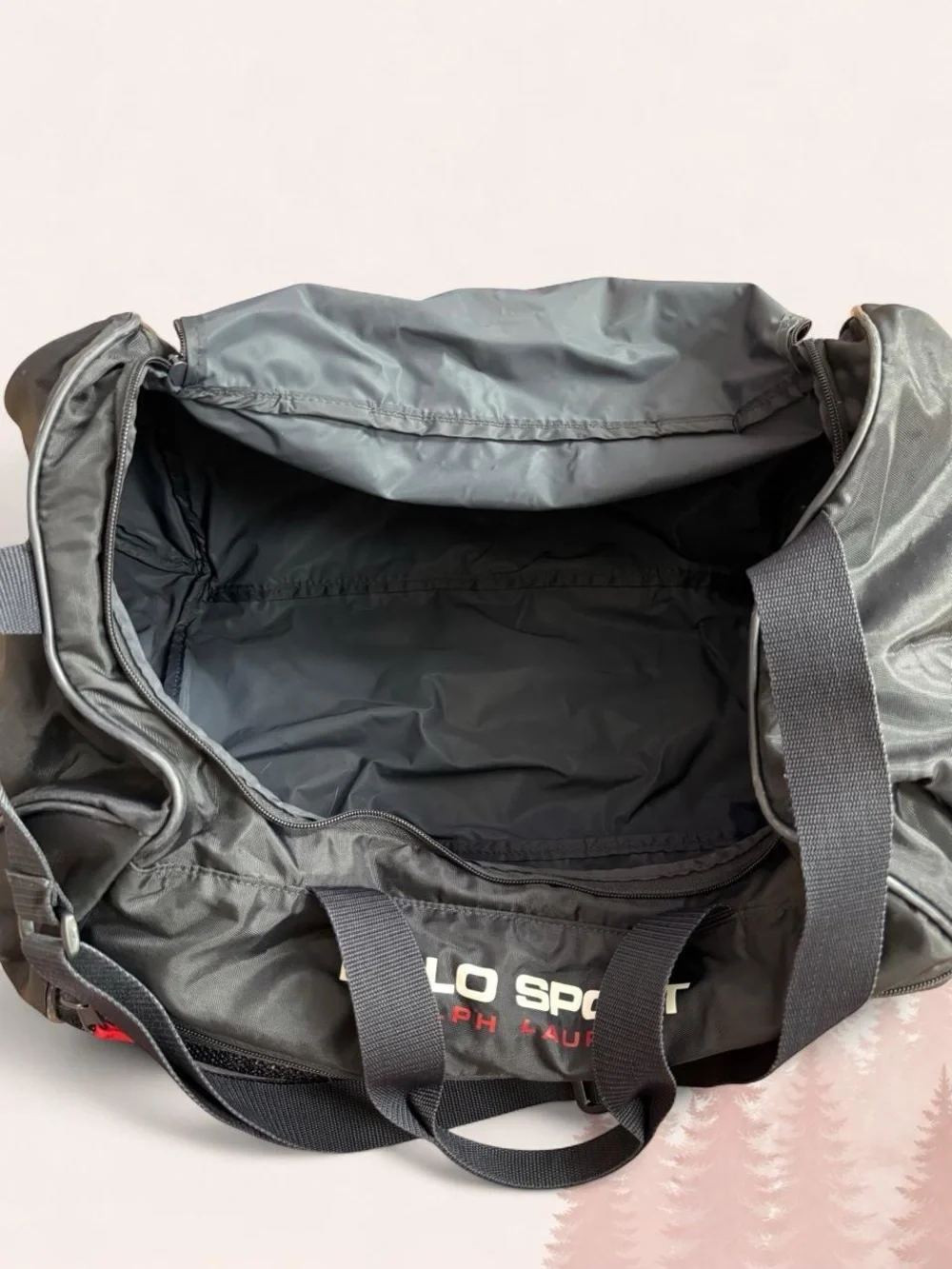 Polo Sport Ralph Lauren Black Duffle Gym Travel Bag